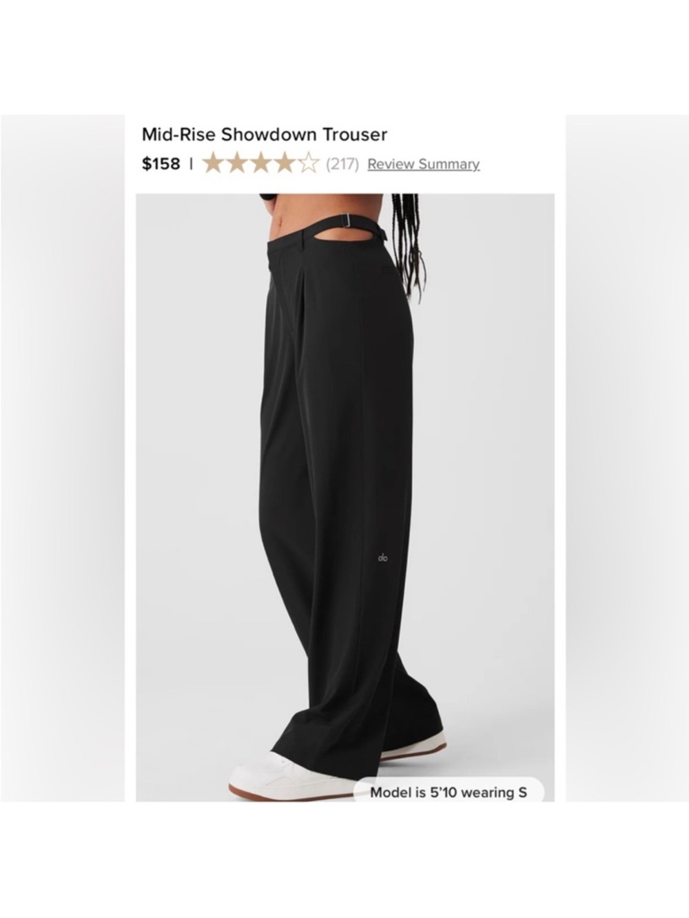 Alo yoga mid rise showdown trouser